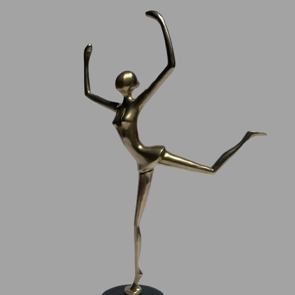 Other - Vintage Brass Ballerina Dancer Figure Figurine Statue Exquisite